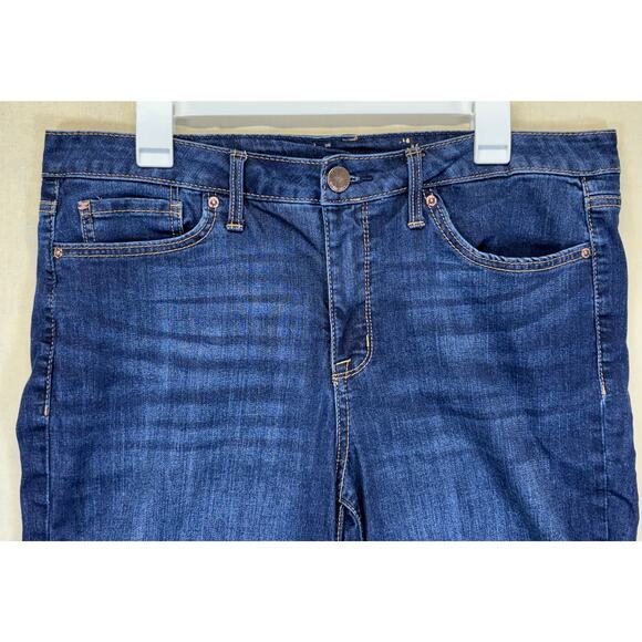 7 For All Mankind Denim Shorts dark wash size 14 - Picture 8 of 11